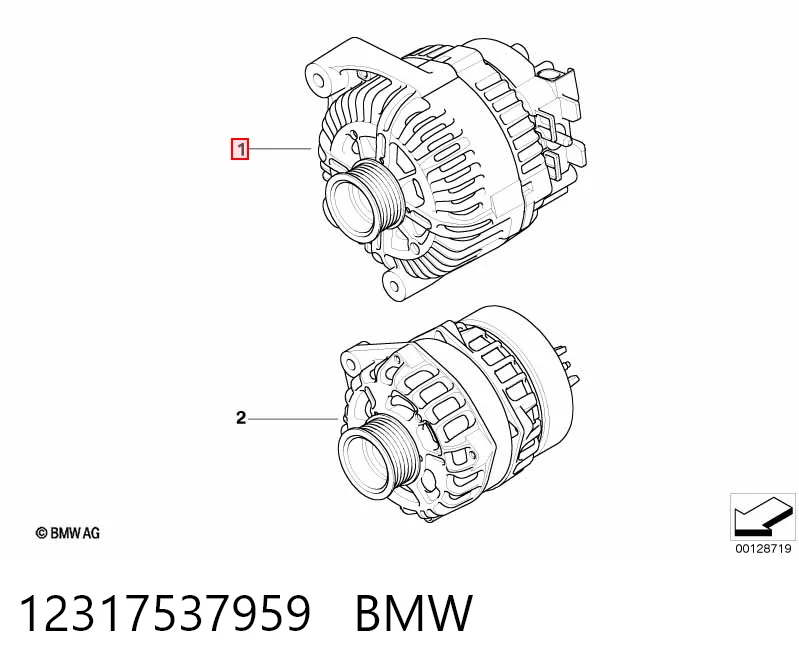 12317537959 BMW Генератор автомобильный