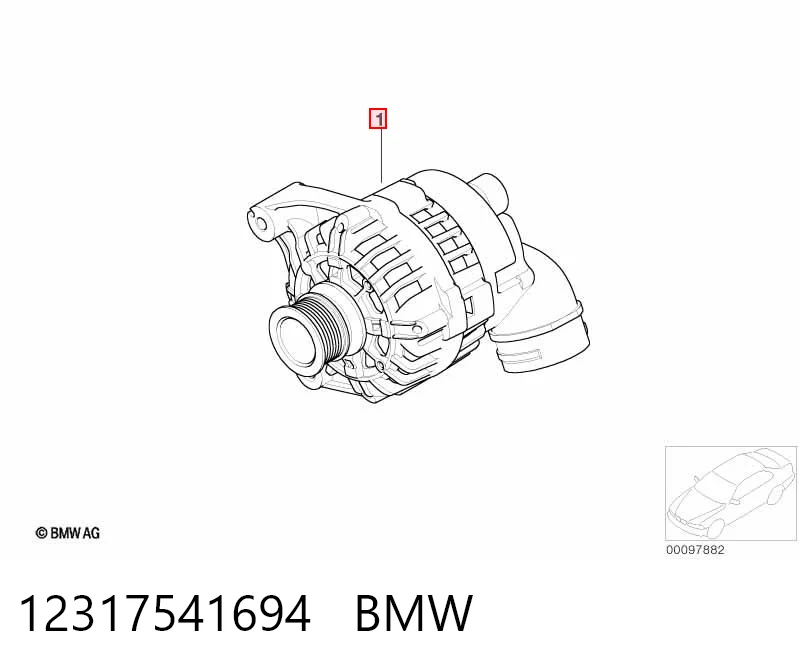 12317541694 BMW Генератор автомобильный