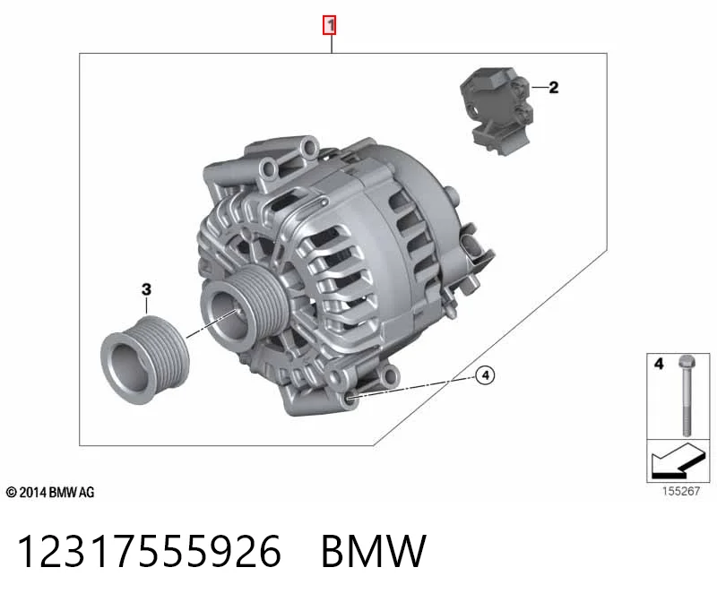 12317555926 BMW Генератор автомобильный