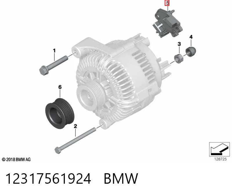 12317561924 BMW Реле-регулятор напряжения