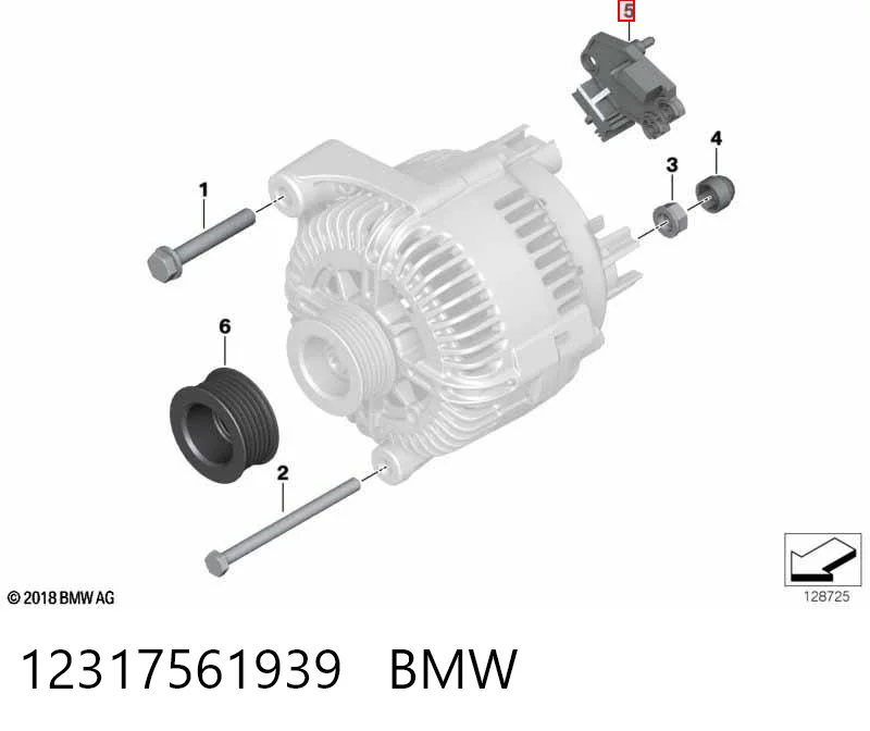 12317561939 BMW Реле-регулятор напряжения