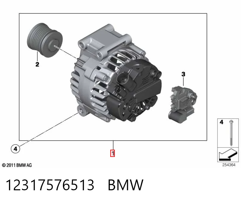 12317576513 BMW Генератор автомобильный