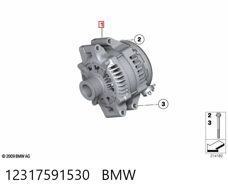 12317591530 BMW Генератор автомобильный
