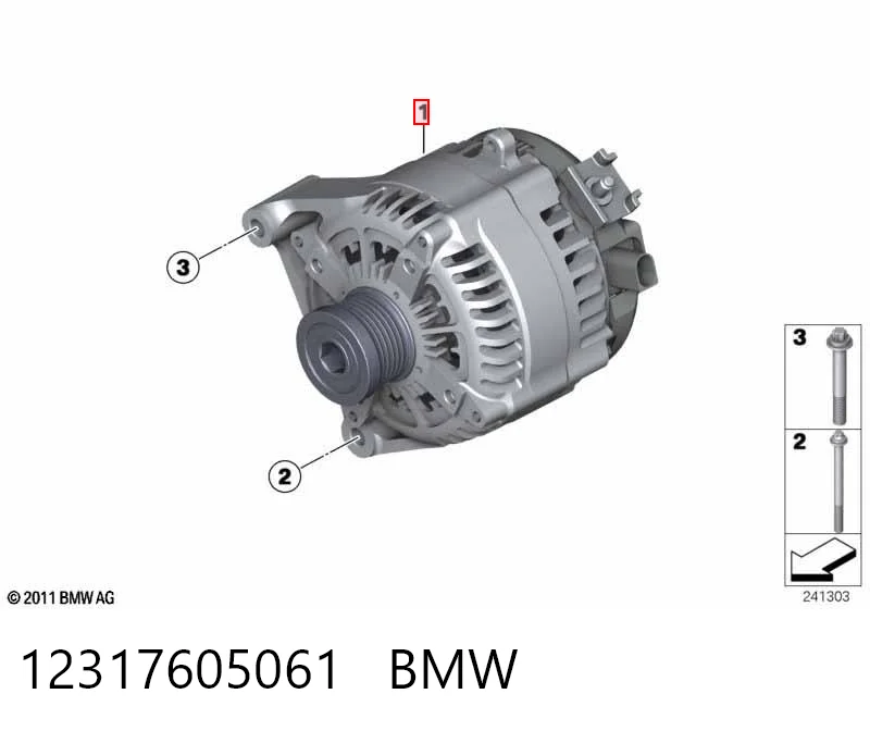 12317605061 BMW Генератор автомобильный