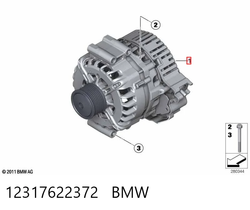 12317622372 BMW Генератор автомобильный