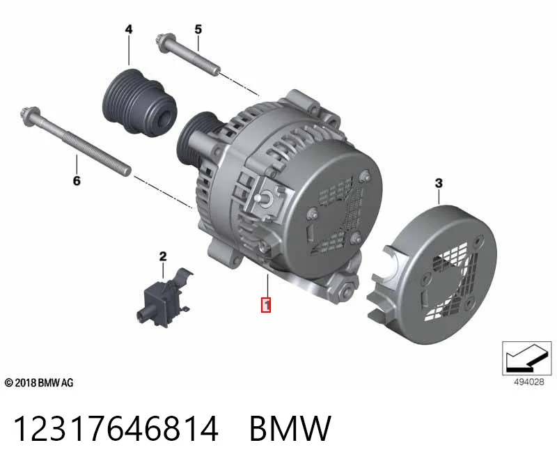 12317646814 BMW Генератор автомобильный