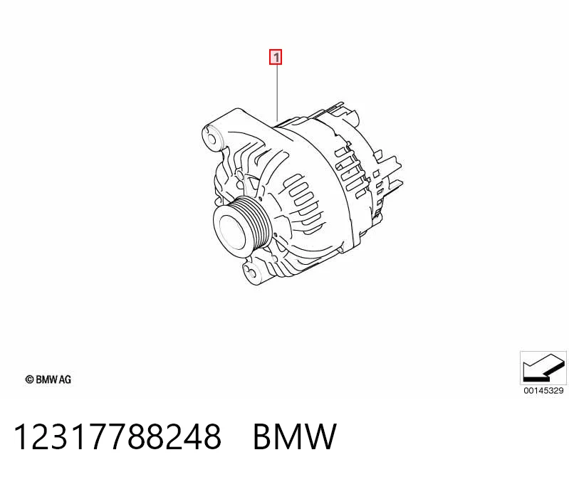12317788248 BMW Генератор автомобильный