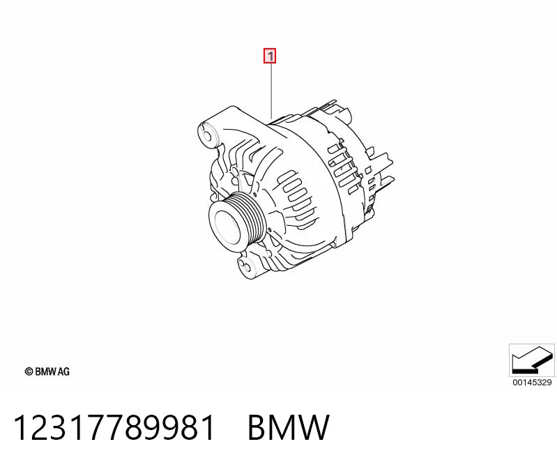 12317789981 BMW Генератор автомобильный
