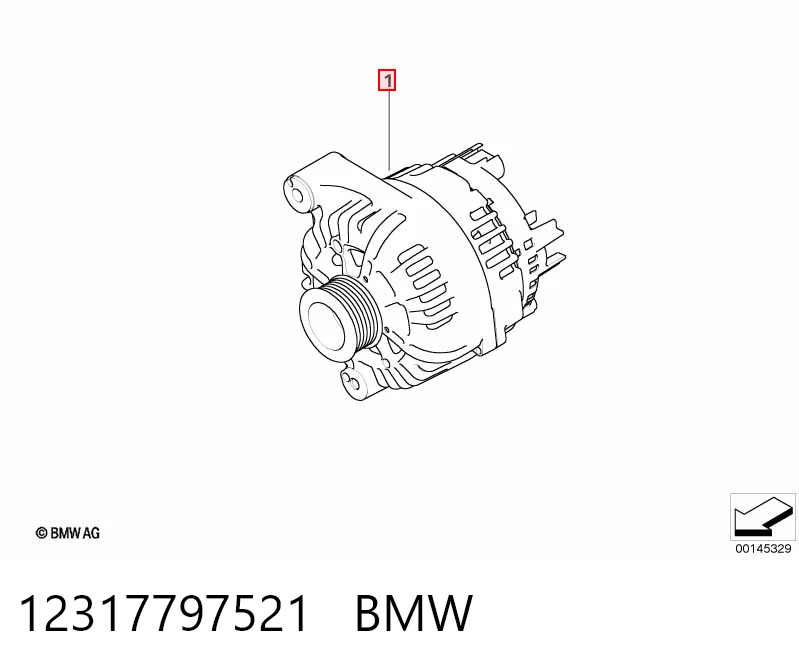 12317797521 BMW Генератор автомобильный