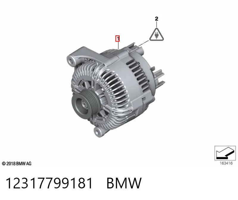 12317799181 BMW Генератор автомобильный