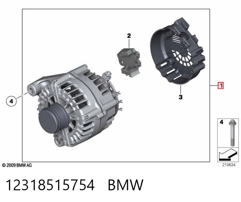 12318515754 BMW Генератор автомобильный