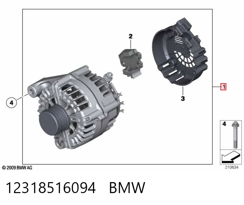 12318516094 BMW Генератор автомобильный