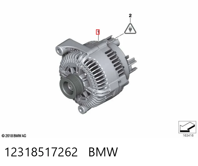 12318517262 BMW Генератор автомобильный