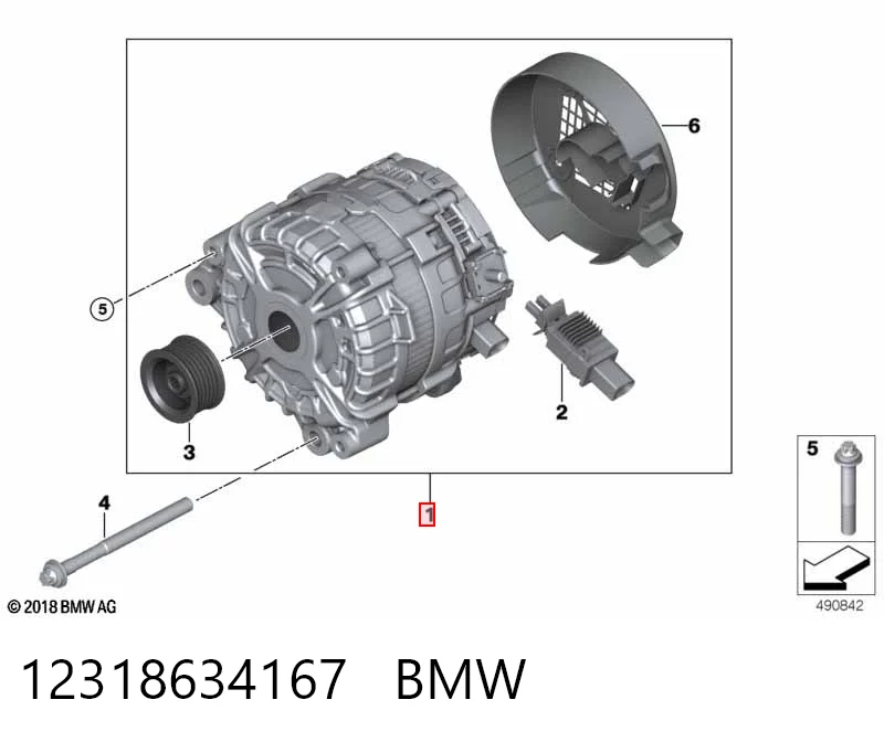 12318634167 BMW Генератор автомобильный