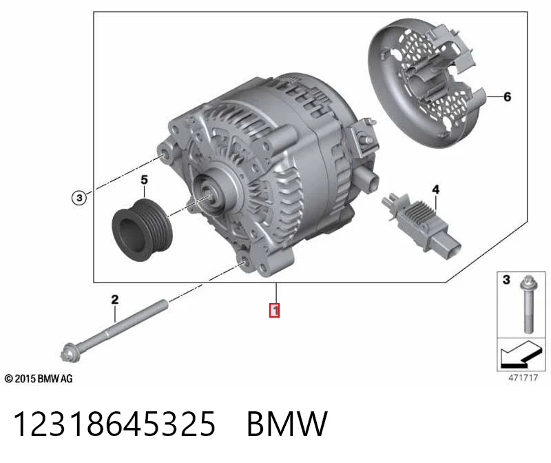 12318645325 BMW Генератор автомобильный