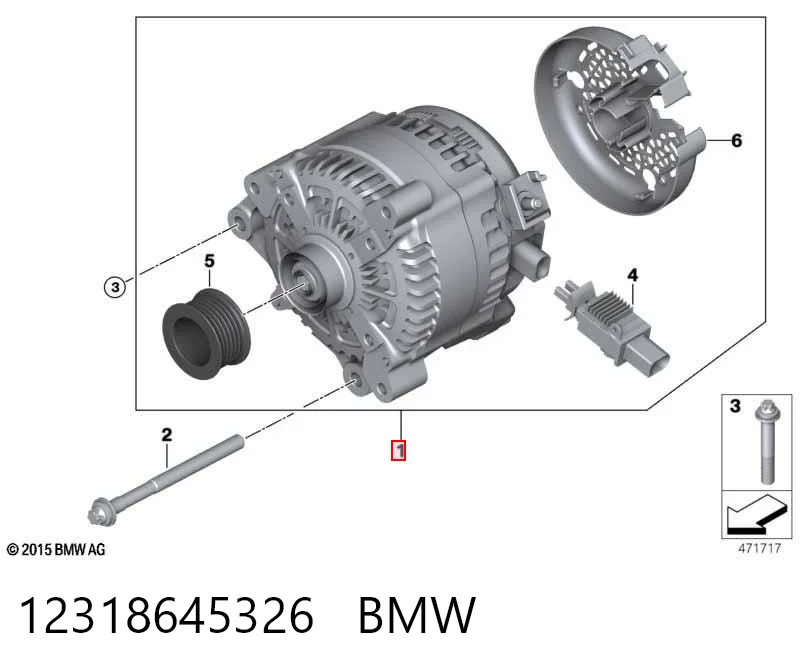 12318645326 BMW Генератор автомобильный