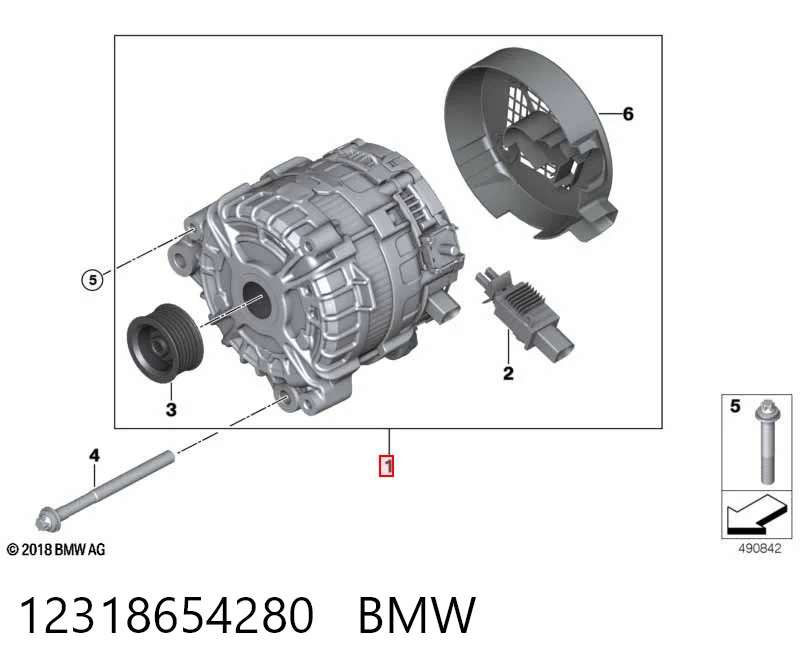 12318654280 BMW Генератор автомобильный