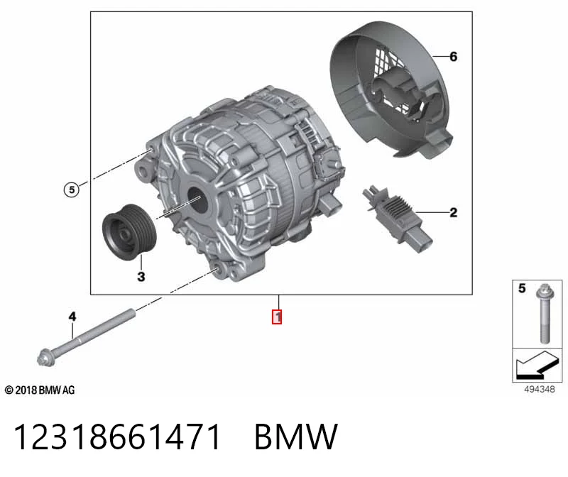 Купить 8490438 BMW Генератор