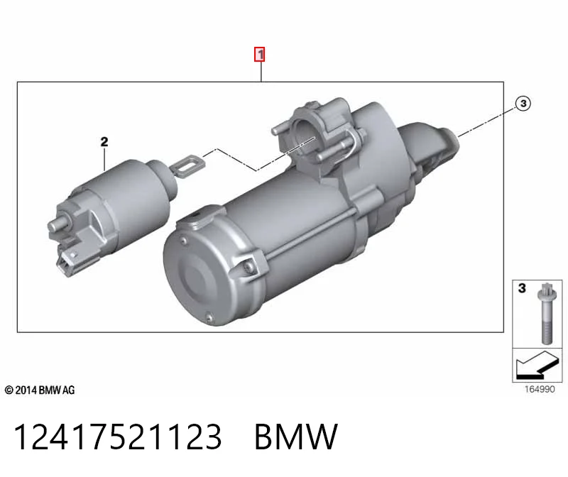 12417521123 BMW Стартер автомобиля