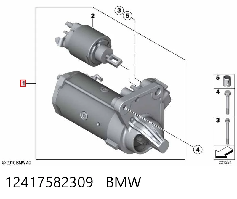 Стартер BMW 12417582309