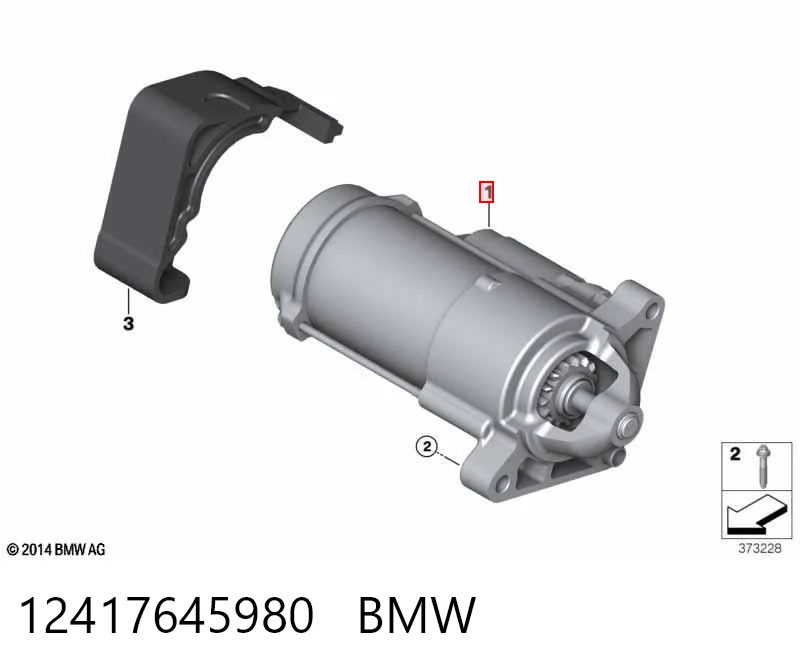 12417645980 BMW Стартер автомобиля