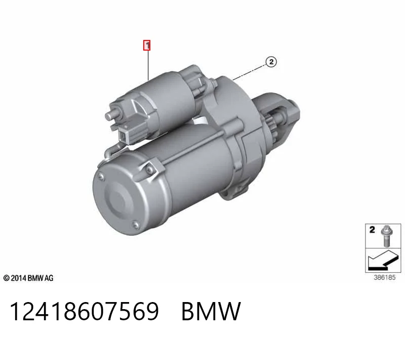 12418607569 BMW Стартер автомобиля