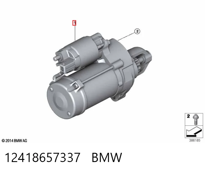 12418657337 BMW Стартер автомобиля