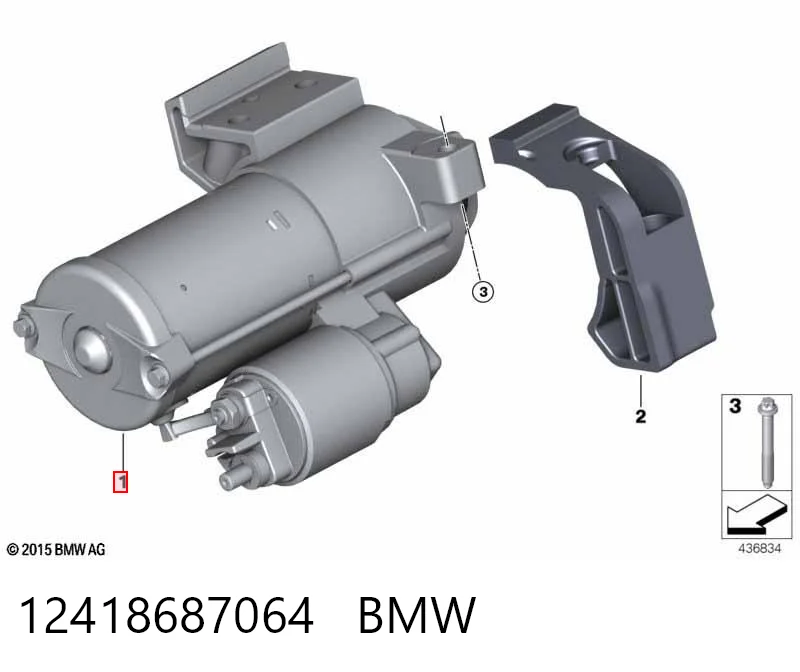 12418687064 BMW Стартер автомобиля