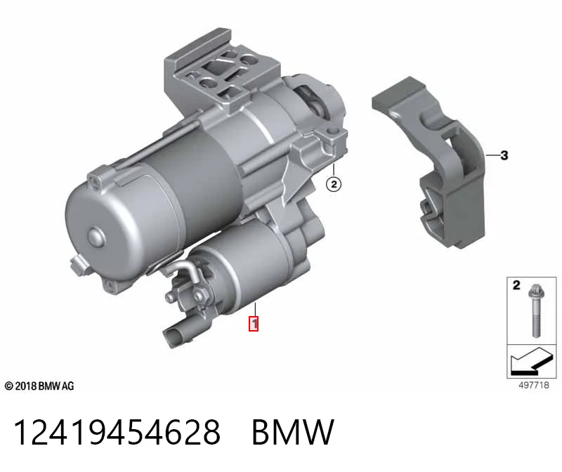 12419454628 BMW Стартер автомобиля