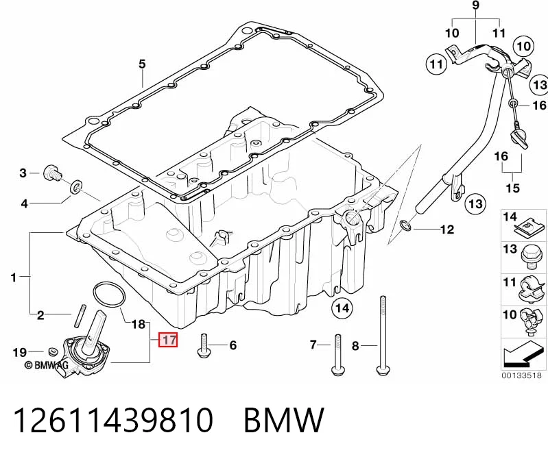 12611439810 BMW Датчик уровня масла