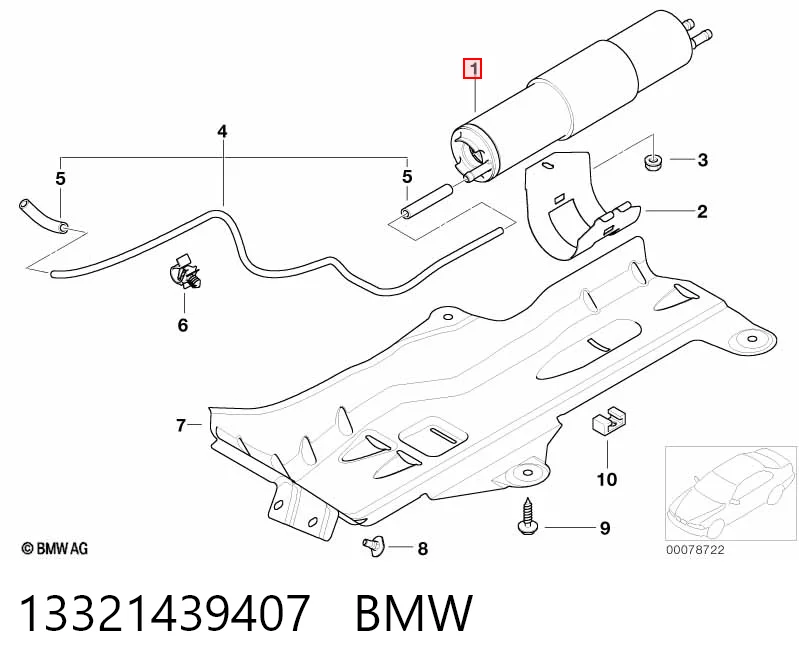 13321439407 BMW Фильтр топлива