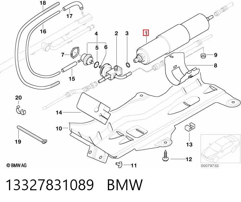 Фильтр топливный BMW 13327831089