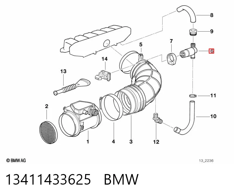 13411433625 BMW Датчик холостого хода