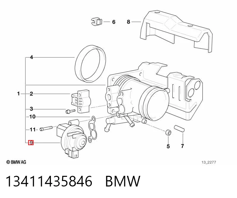 13411435846 BMW Датчик холостого хода