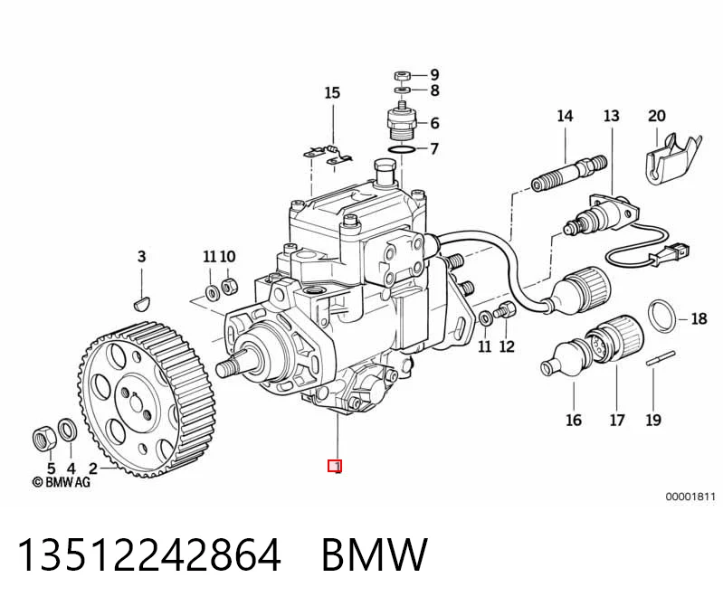 Насос топливный высокого давления (ТНВД) на BMW 3  E30