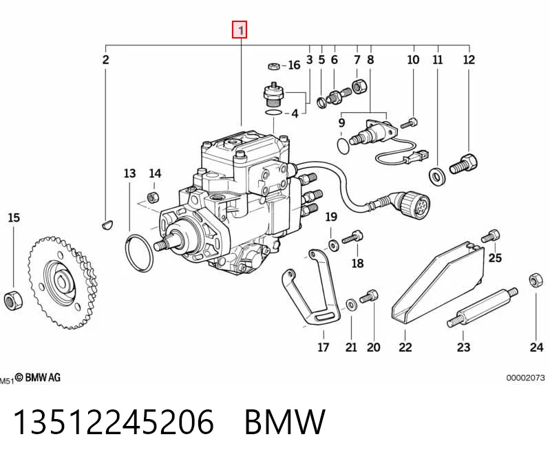 Насос топливный высокого давления (ТНВД) BMW 7 седан (E38) (1994 - 2001) цена, от 178.37 USD