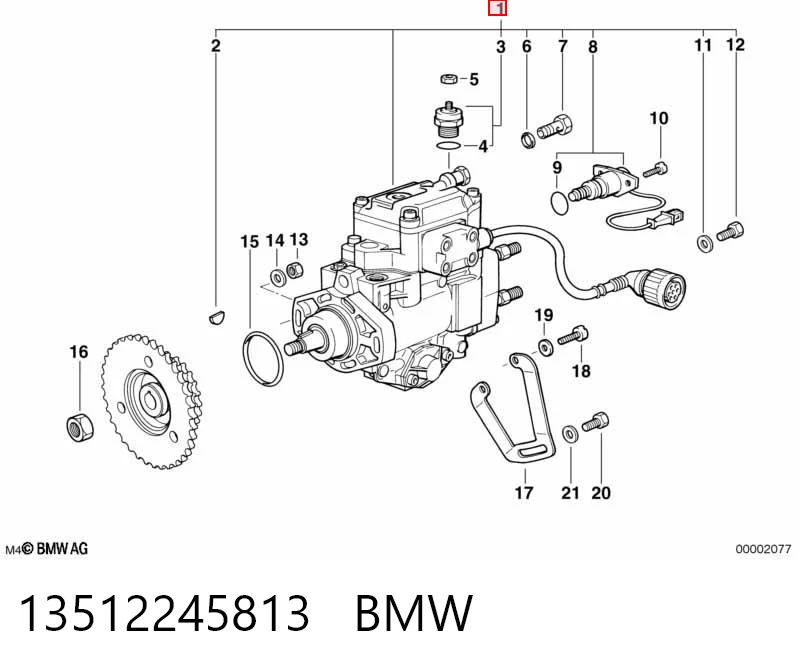 Насос топливный высокого давления (ТНВД) на BMW 3  E36