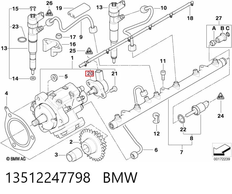 Насос топливный высокого давления (ТНВД) Opel 5819071 цена, от 126.69 USD