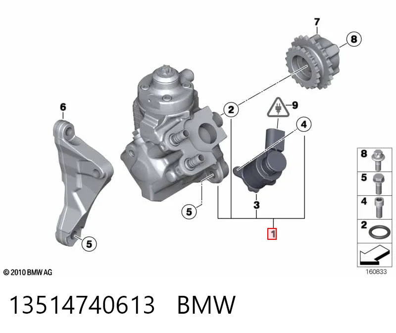 13514740613 BMW Насос топливный высокого давления (ТНВД)