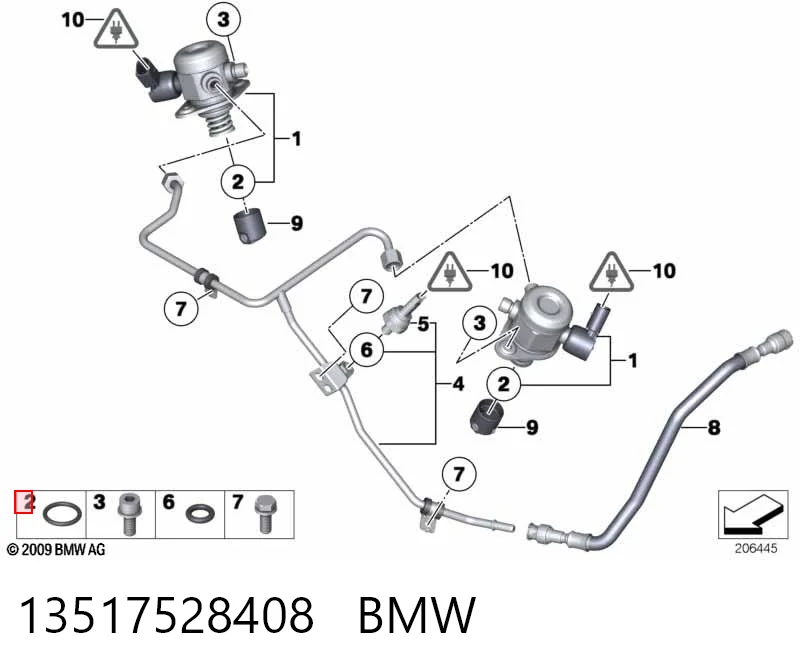 2S7G9E583AA Ford Прокладка крышки маслозаливной горловины
