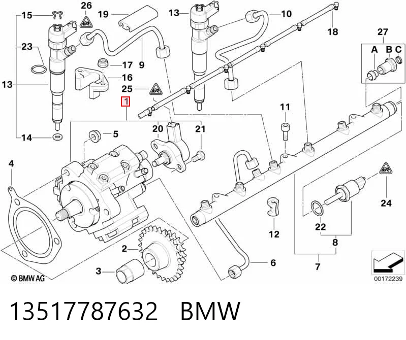 Насос топливный высокого давления (ТНВД) Opel 5819071 цена, от 126.69 USD