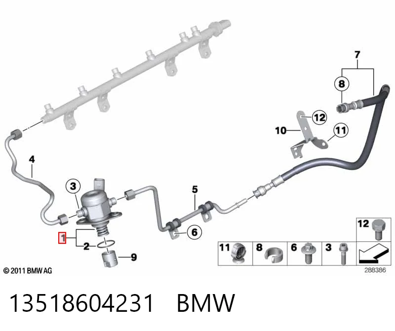 13518604231 BMW Насос топливный высокого давления (ТНВД)