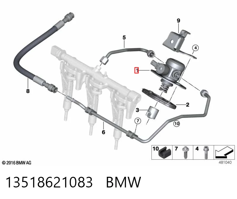 13518621083 BMW Насос топливный высокого давления (ТНВД)