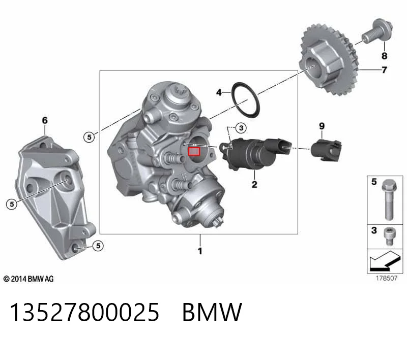 13527800025 BMW Шестерня привода ТНВД