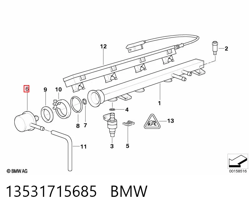 280160697 Bosch Регулятор давления в топливной рейке
