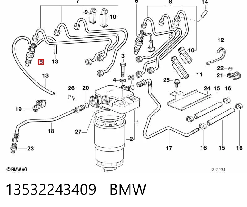 Топливные форсунки на Land Rover Range Rover II LP, P38A
