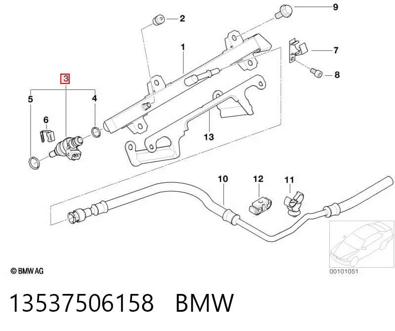 13537506158 BMW Топливные форсунки