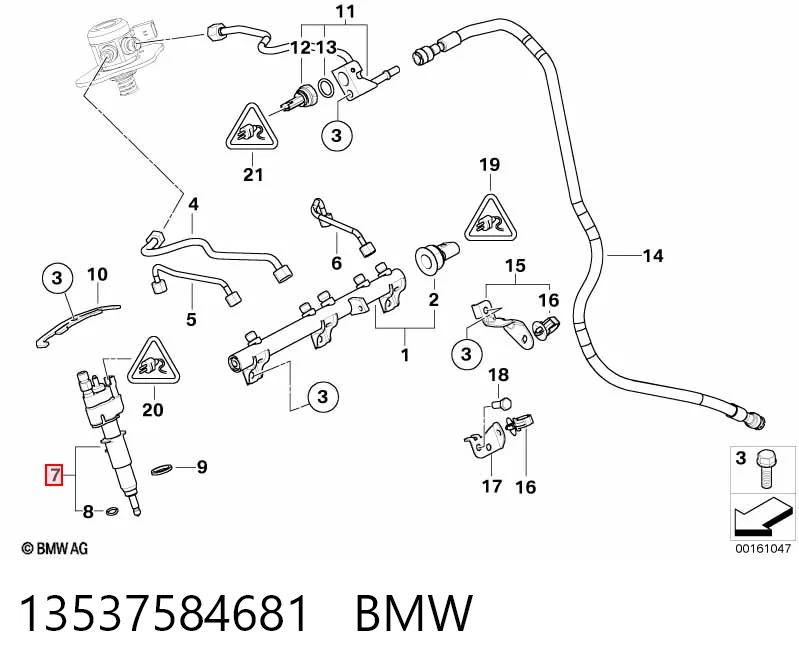 13537584681 BMW Топливные форсунки