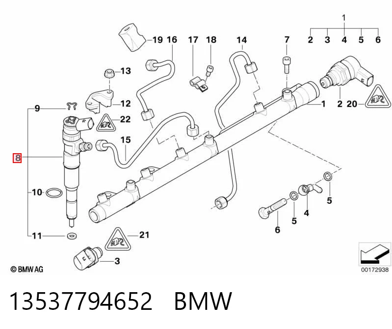 13537794652 BMW Топливные форсунки