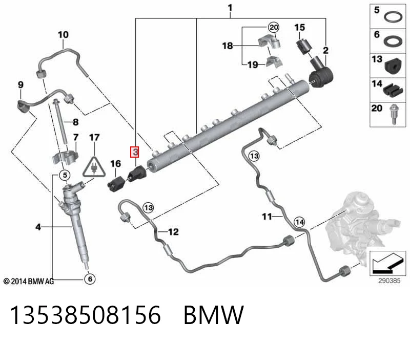 Купить 281006245 Bosch Датчик давления топлива